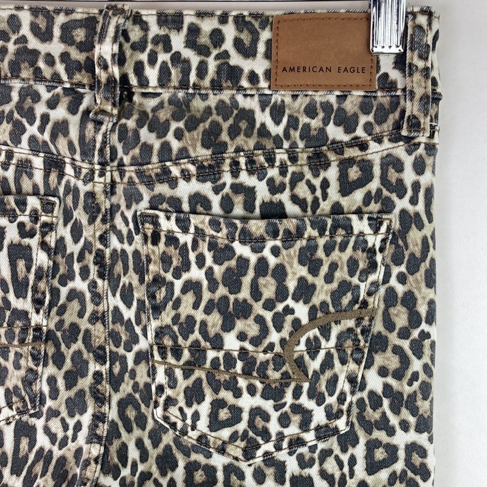 AMERICAN Eagle Leopard Print High-Rise Jegging 0 - Picture 2 of 13